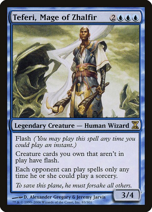 Teferi, Mage of Zhalfir card from TSP #83