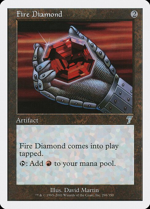 Fire Diamond card from 7ED #296