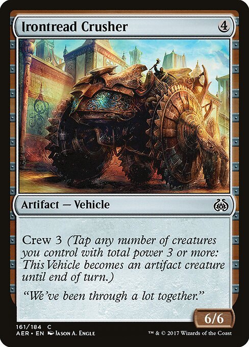 Irontread Crusher card from AER #161