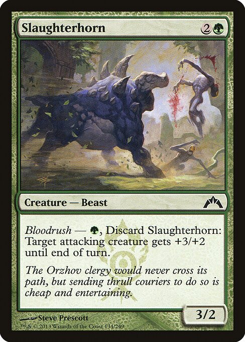 Slaughterhorn card from GTC #134