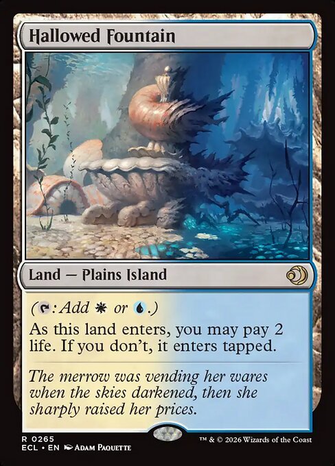 Hallowed Fountain card from ECL #265