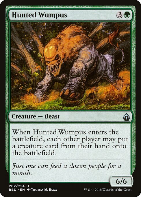 Hunted Wumpus card from BBD #202