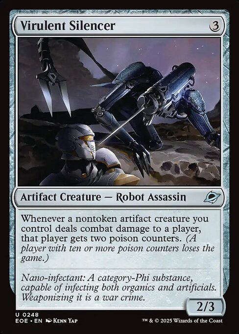 Virulent Silencer card from EOE #248