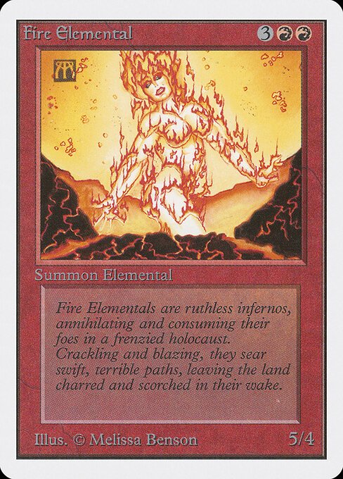 Fire Elemental card from 2ED #product-9055