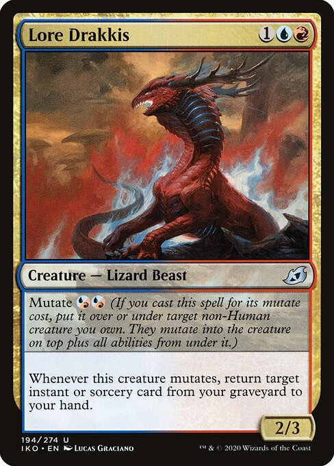 Lore Drakkis card from IKO #194