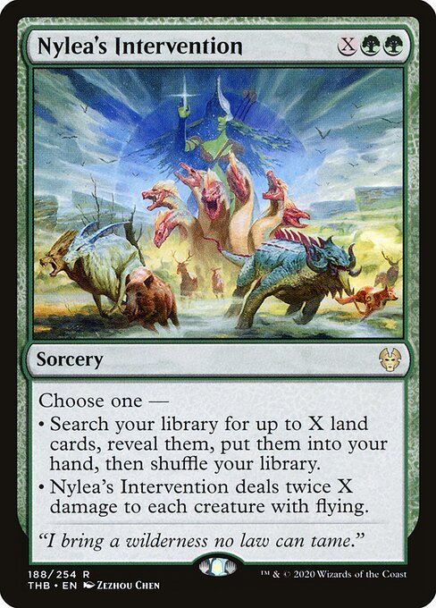 Nylea's Intervention card from THB #188