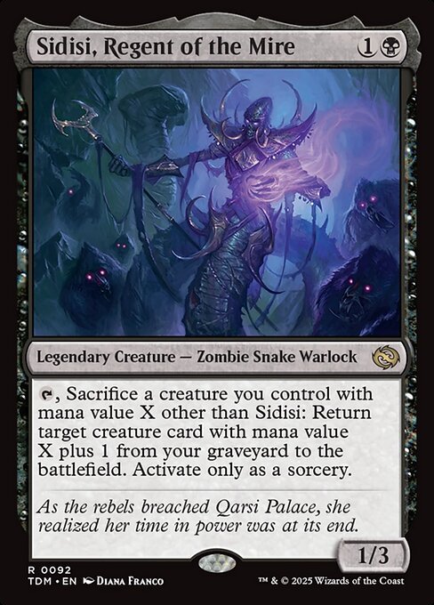 Sidisi, Regent of the Mire card from TDM #92