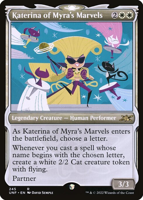 Katerina of Myra's Marvels card from UNF #245