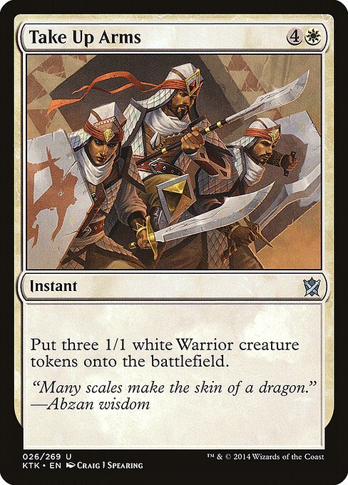 Take Up Arms card from KTK #26
