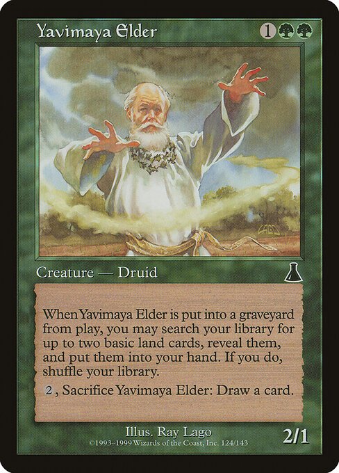 Yavimaya Elder card from UDS #124