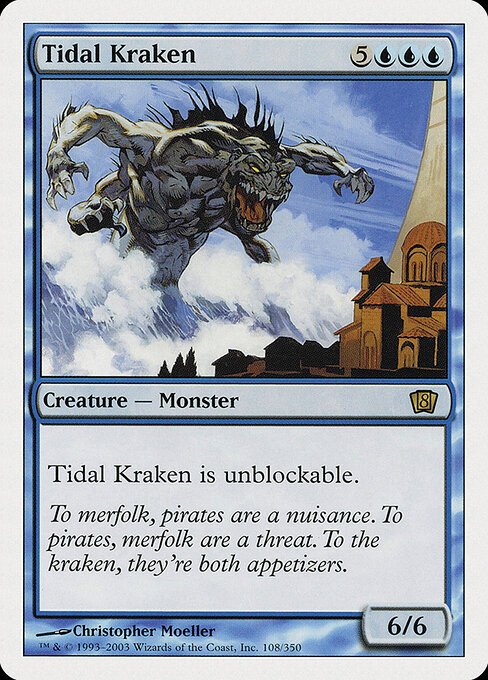Tidal Kraken card from 8ED #108
