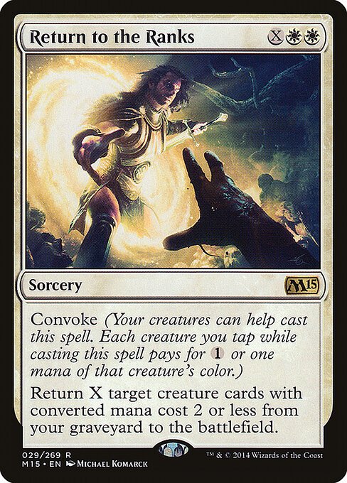 Return to the Ranks card from M15 #29