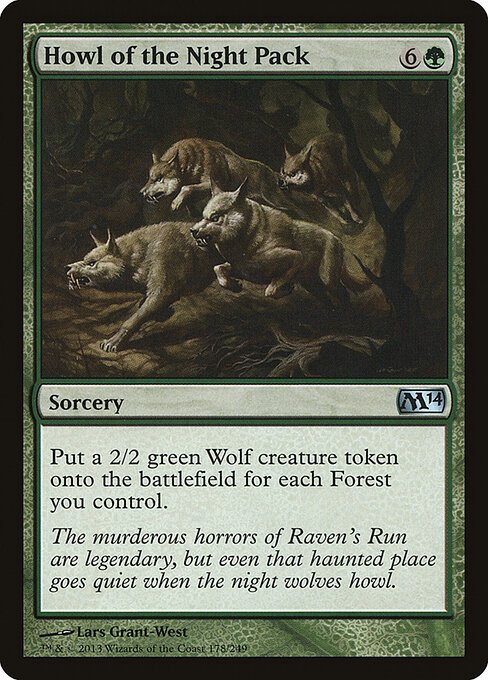 Howl of the Night Pack card from M14 #178
