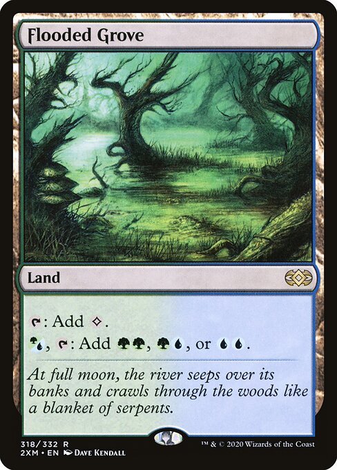 Flooded Grove card from 2XM #318