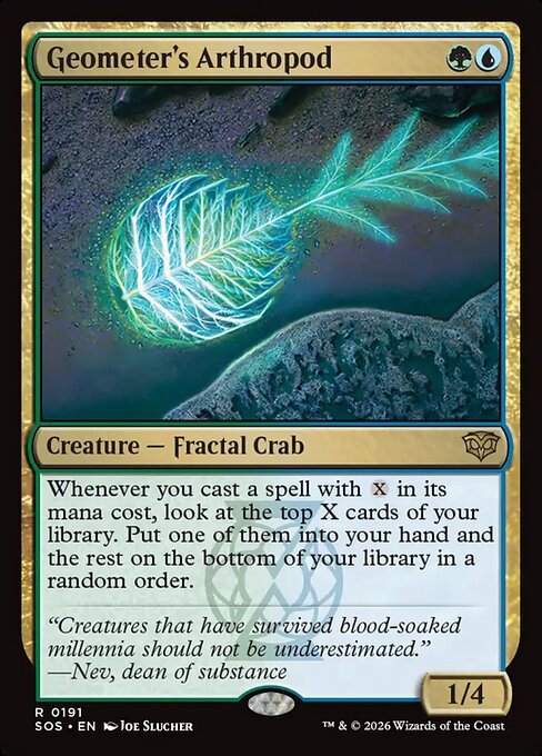 Geometer's Arthropod card from SOS #191