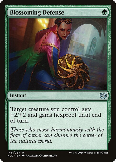 Blossoming Defense card from KLD #146
