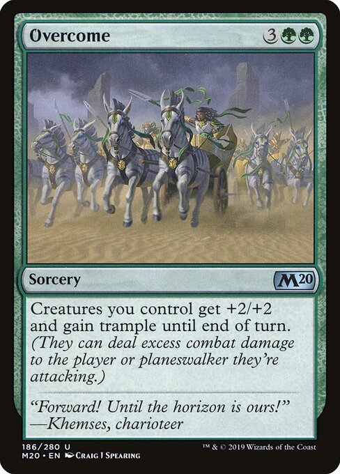 Overcome card from M20 #186