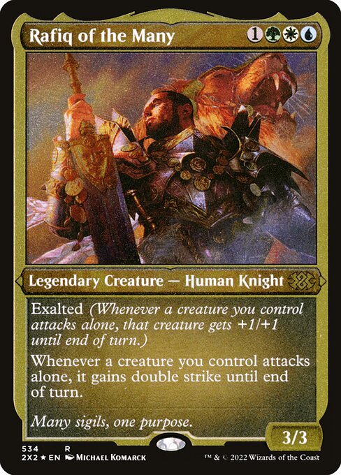 Rafiq of the Many card from 2X2 #534