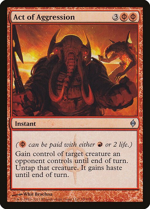 Act of Aggression card from NPH #78