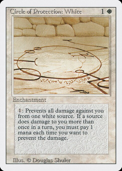 Circle of Protection: White card from 3ED #product-1364