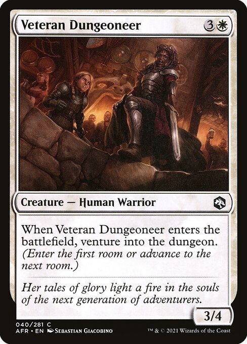 Veteran Dungeoneer card from AFR #40