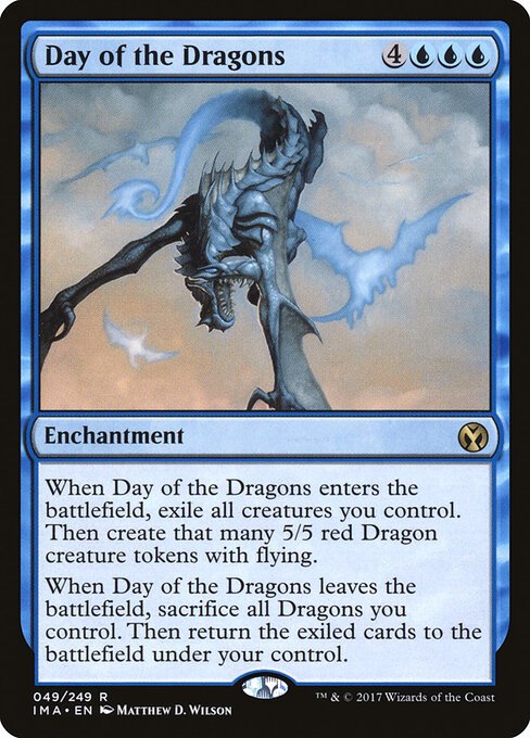 Day of the Dragons card from IMA #49