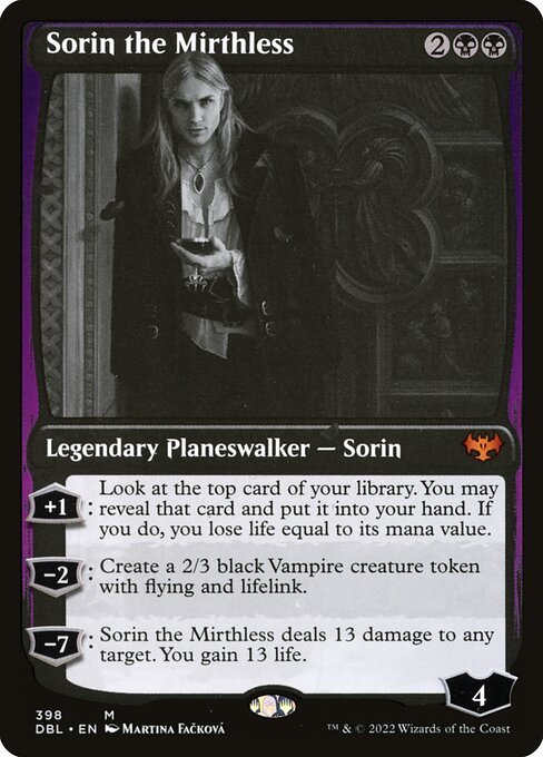 Sorin the Mirthless card from DBL #398