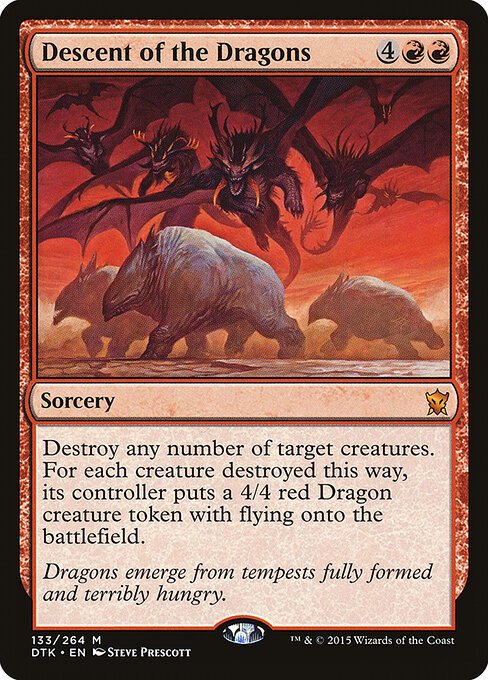Descent of the Dragons card from DTK #133