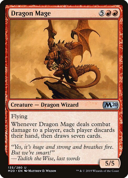 Dragon Mage card from M20 #135