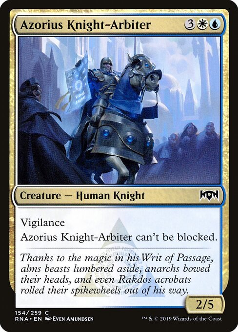 Azorius Knight-Arbiter card from RNA #154