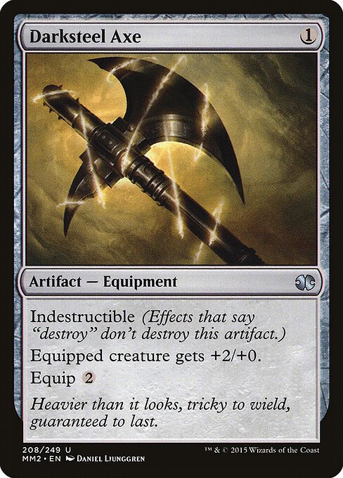 Darksteel Axe card from MM2 #208