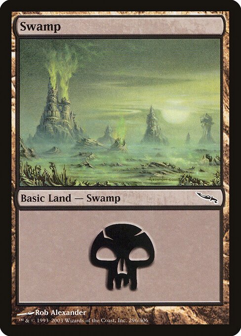 Swamp (296) card from MRD #296