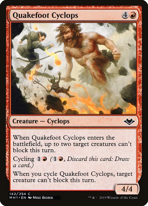 Quakefoot Cyclops card from MH1 #142