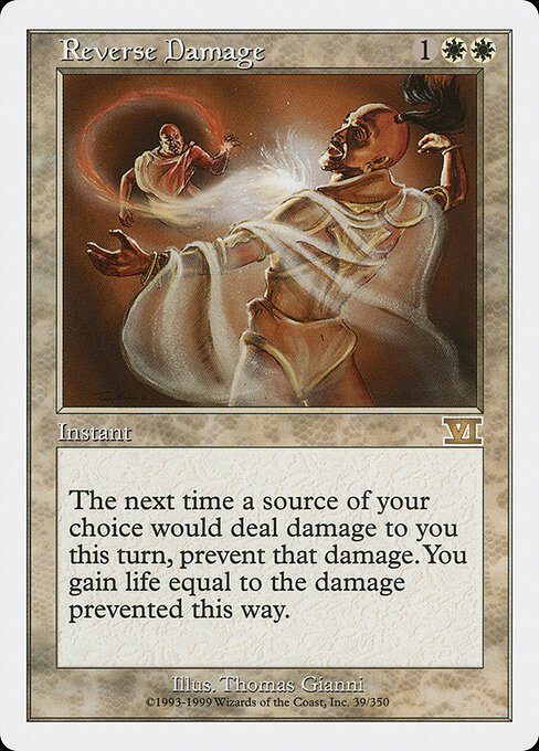 Reverse Damage card from 6ED #39