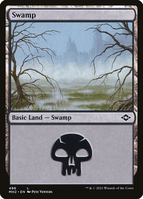 Swamp (486) card from MH2 #486