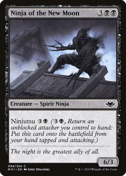 Ninja of the New Moon card from MH1 #99