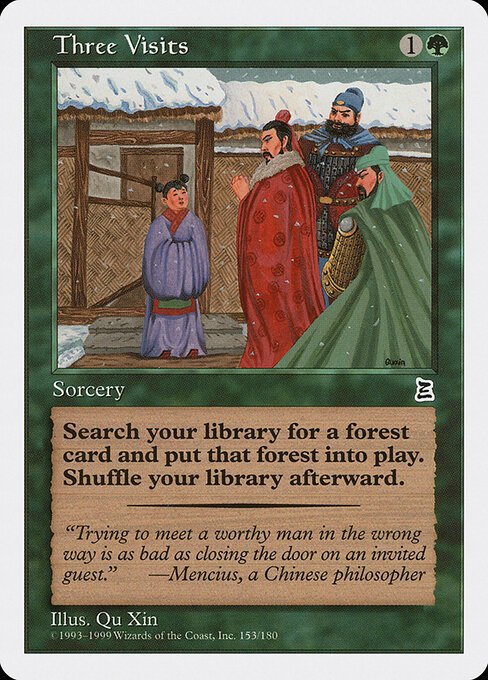 Three Visits card from PTK #153