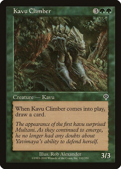 Kavu Climber card from INV #192