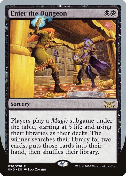 Enter the Dungeon card from UND #36