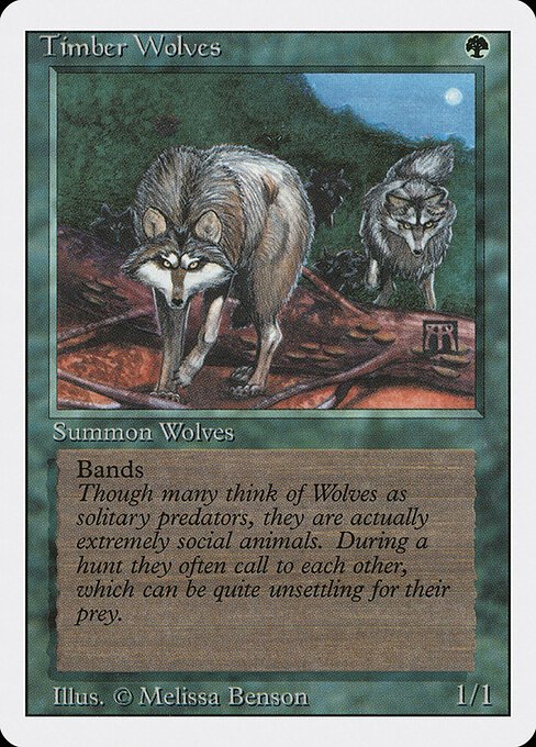 Timber Wolves card from 3ED #product-1592