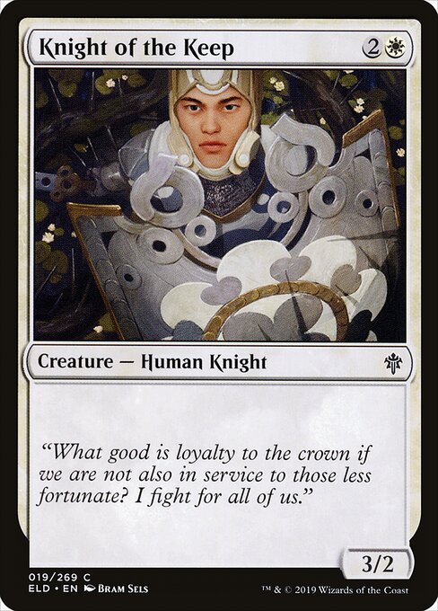 Knight of the Keep card from ELD #19