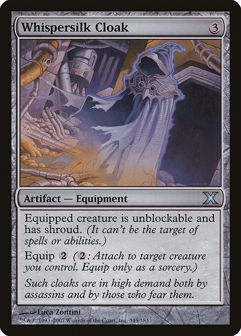 Whispersilk Cloak card from 10E #345
