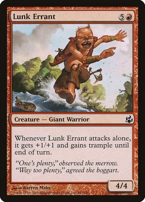 Lunk Errant card from MOR #94