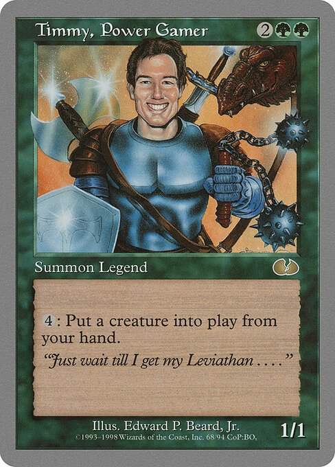 Timmy, Power Gamer card from UGL #68