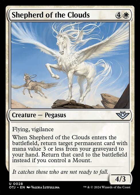 Shepherd of the Clouds card from OTJ #28