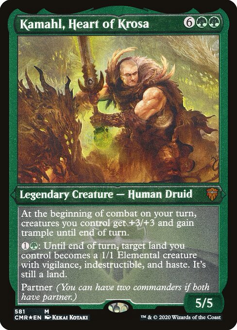 Kamahl, Heart of Krosa card from CMR #581