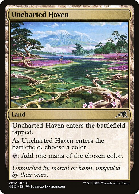 Uncharted Haven card from NEO #281