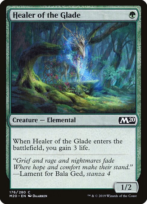 Healer of the Glade card from M20 #176