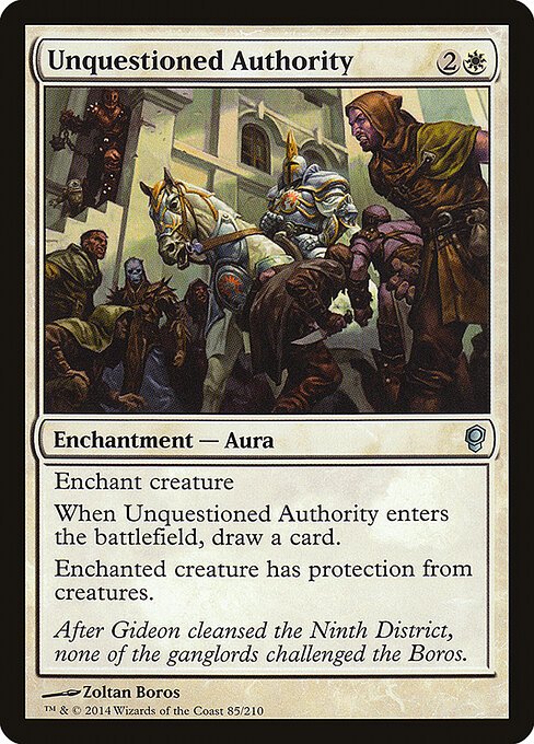 Unquestioned Authority card from CNS #85