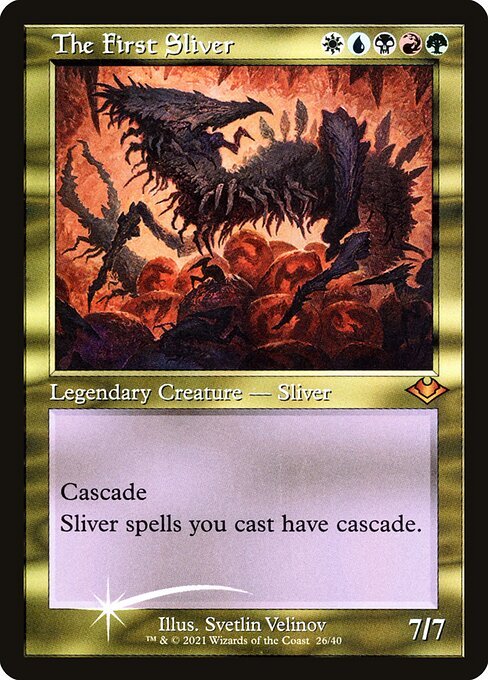 The First Sliver card from MH1 #26